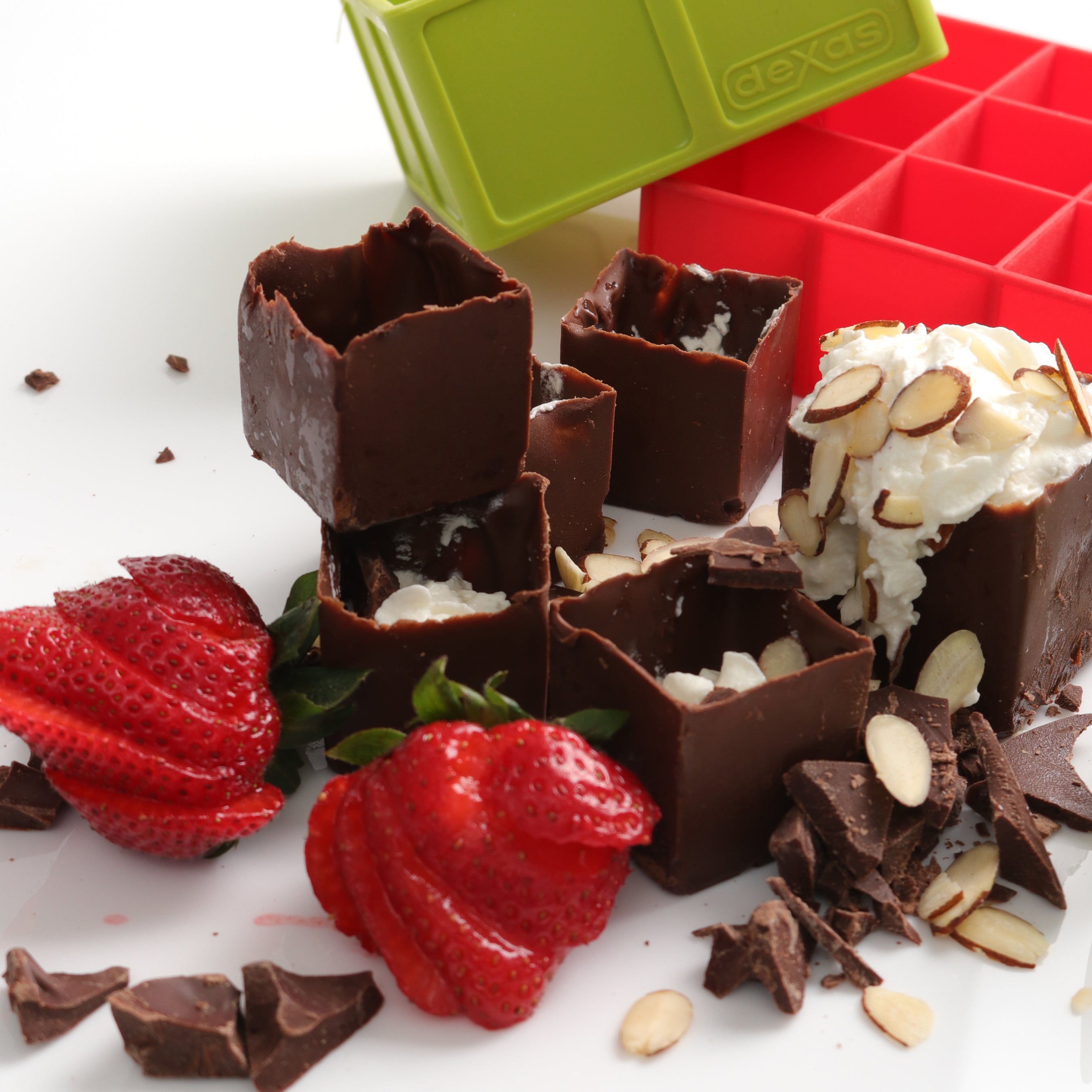 No Bake Cheesecake Chocolate Squares