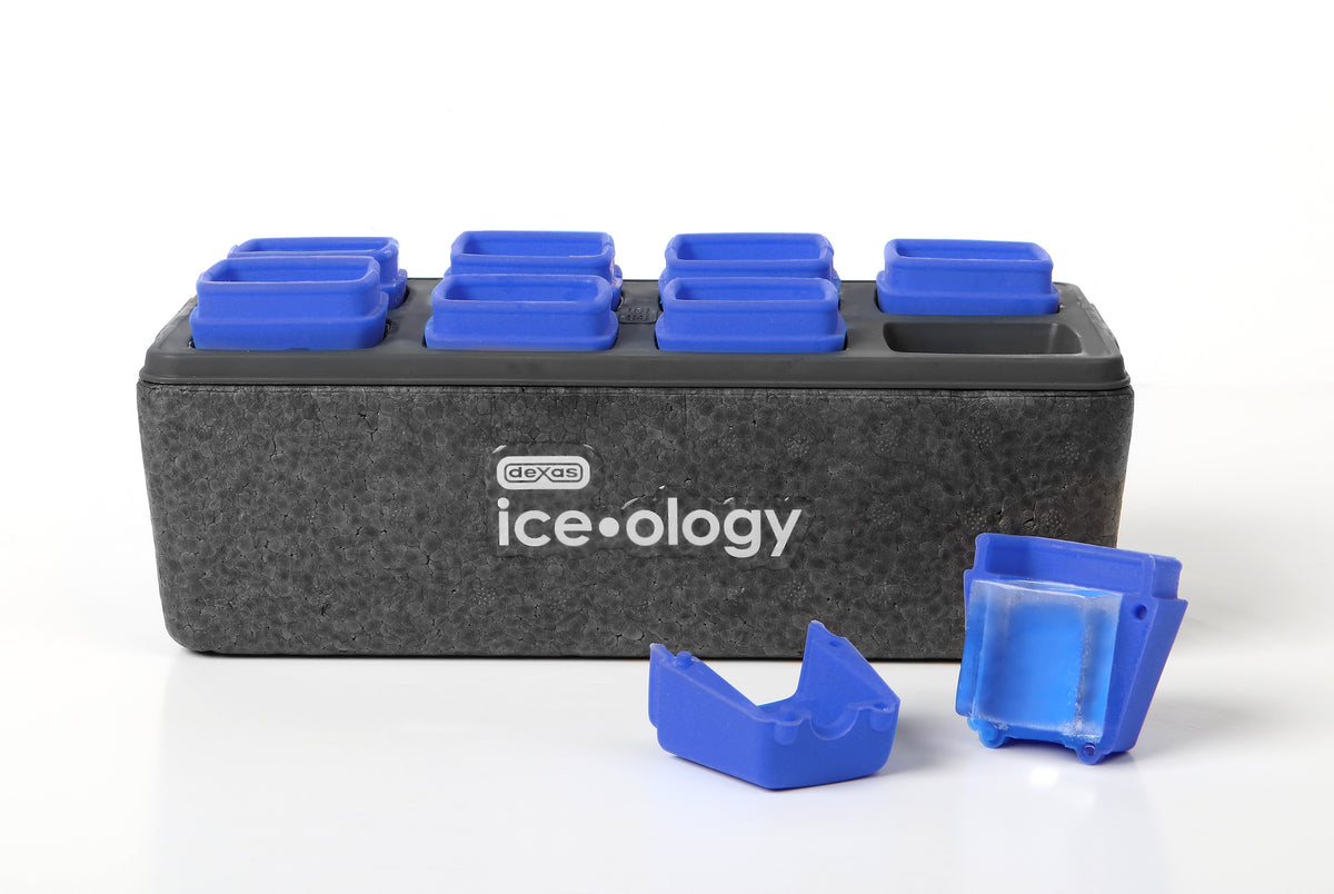 8 Small Cube ice•ology™ Clear Ice Cube Trays (8) 1.375" Cubes Dexas® Online Store