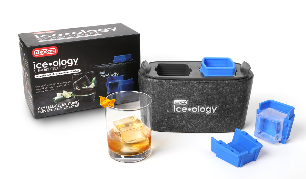 2 Cube ice•ology™ Clear Ice Cube Trays (2) 1.75" Cubes Dexas® Online Store