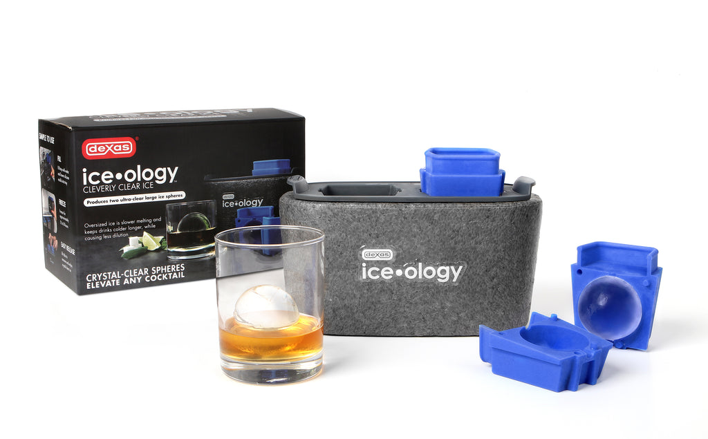 2 Sphere ice•ology™ Clear Ice Cube Trays (2) 2 Spheres – Dexas