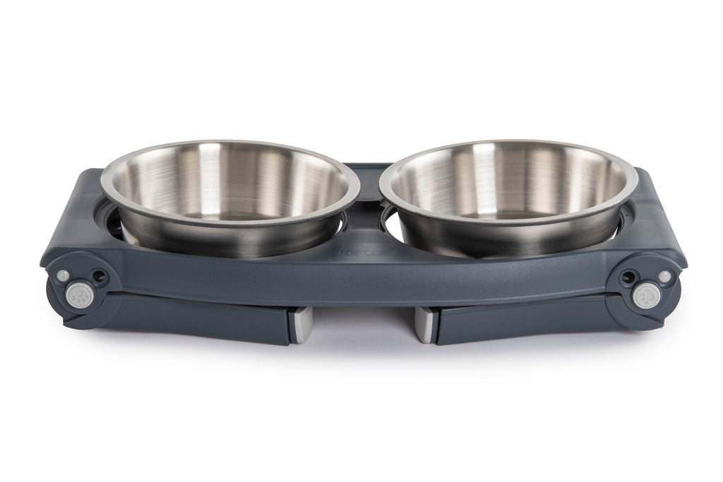 5 Heights Elevated Pet Feeder with Detachable Stainless Steel Bowl