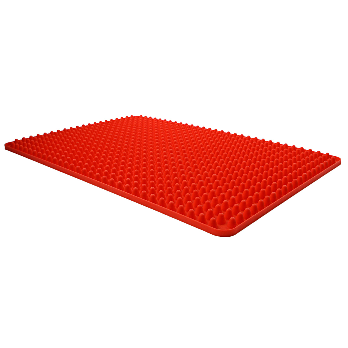 4-in-1 Elevated Silicone Cooking Mat - Red